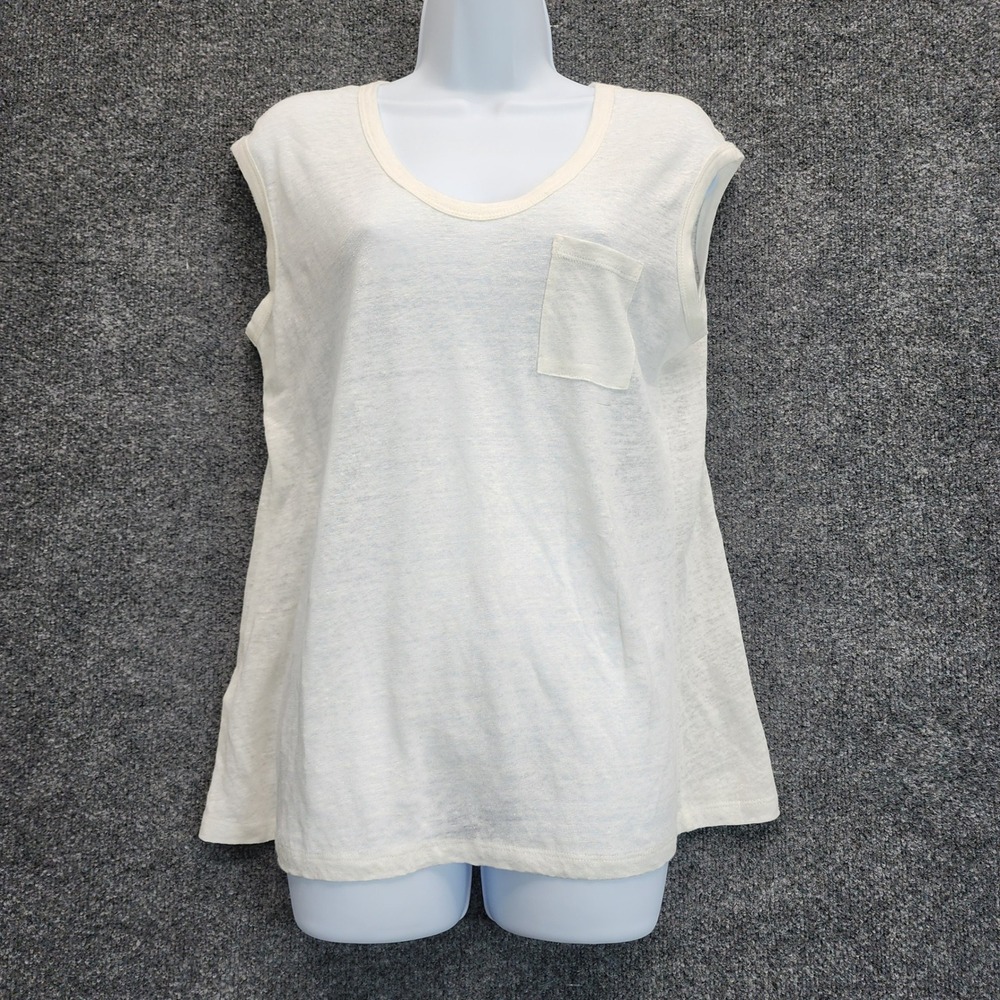 NWT Tommy Bahama Linnea Jersey Pocket Tee 100% Linen Slub Knit Top Medium